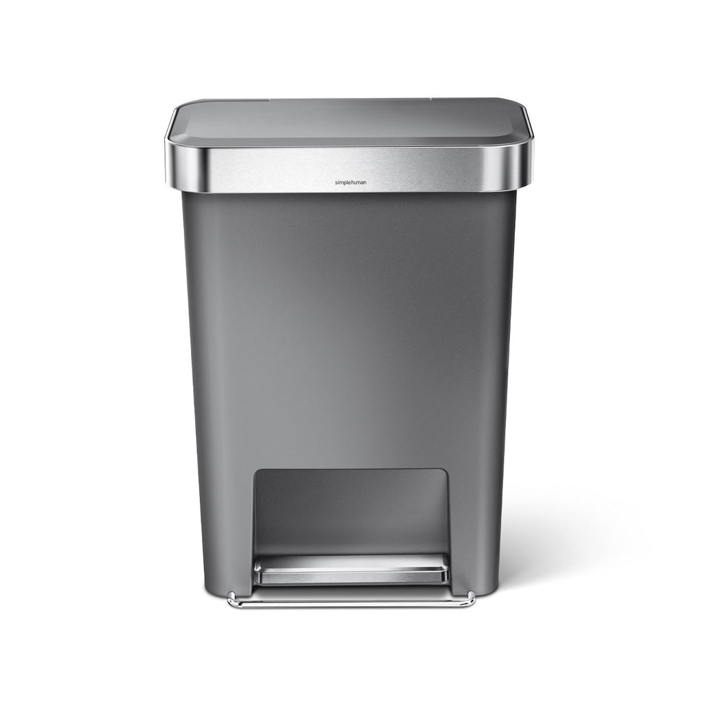 45L Plastic Rectangular Step Can with Liner Pocket (CW1396)