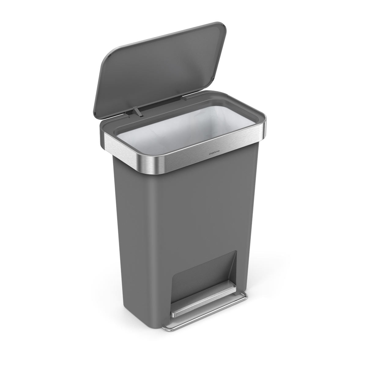 45L Plastic Rectangular Step Can with Liner Pocket (CW1396)