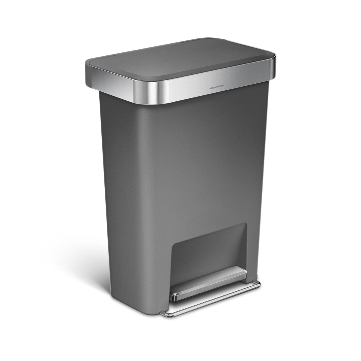 45L Plastic Rectangular Step Can with Liner Pocket (CB)