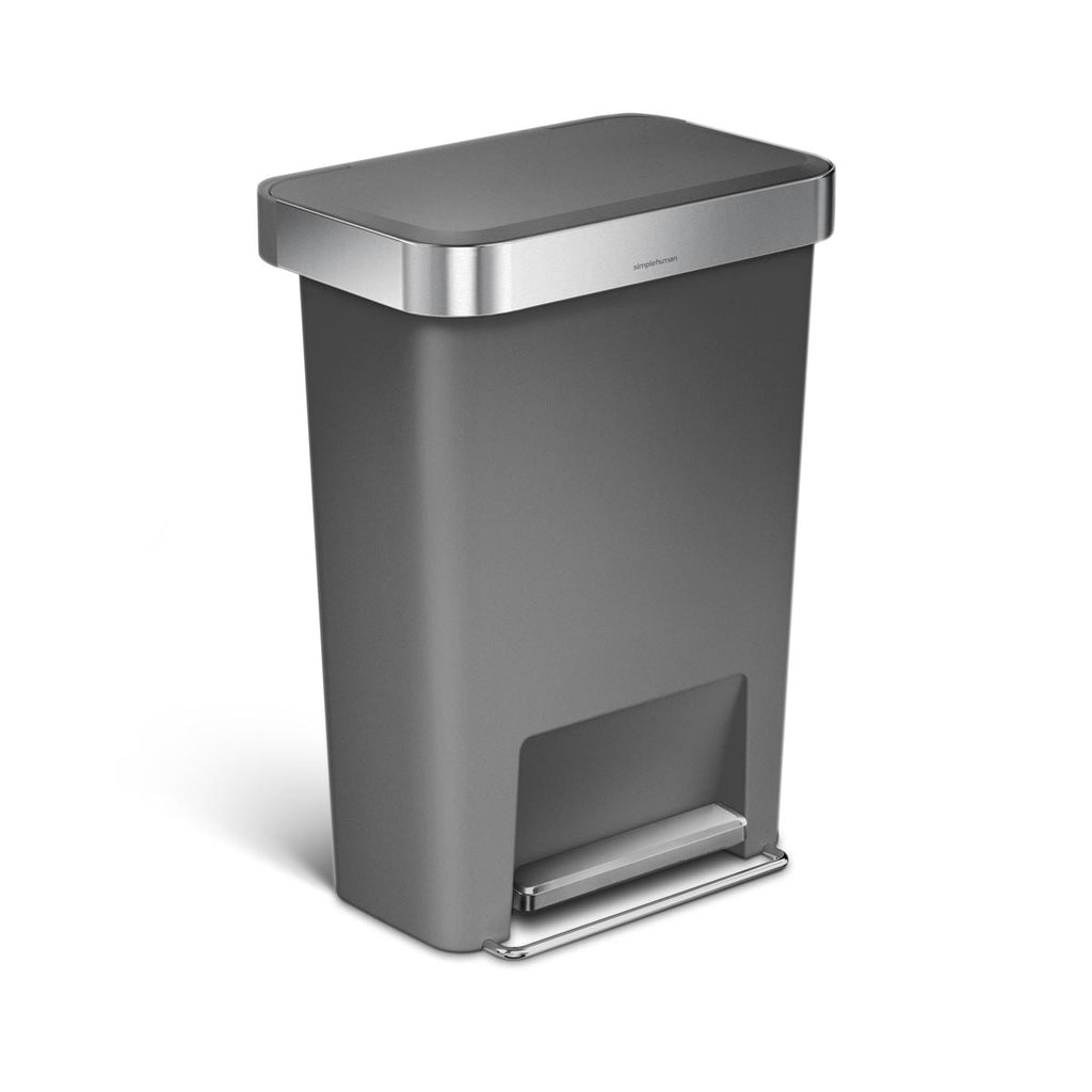 45L Plastic Rectangular Step Can with Liner Pocket (CW1396)