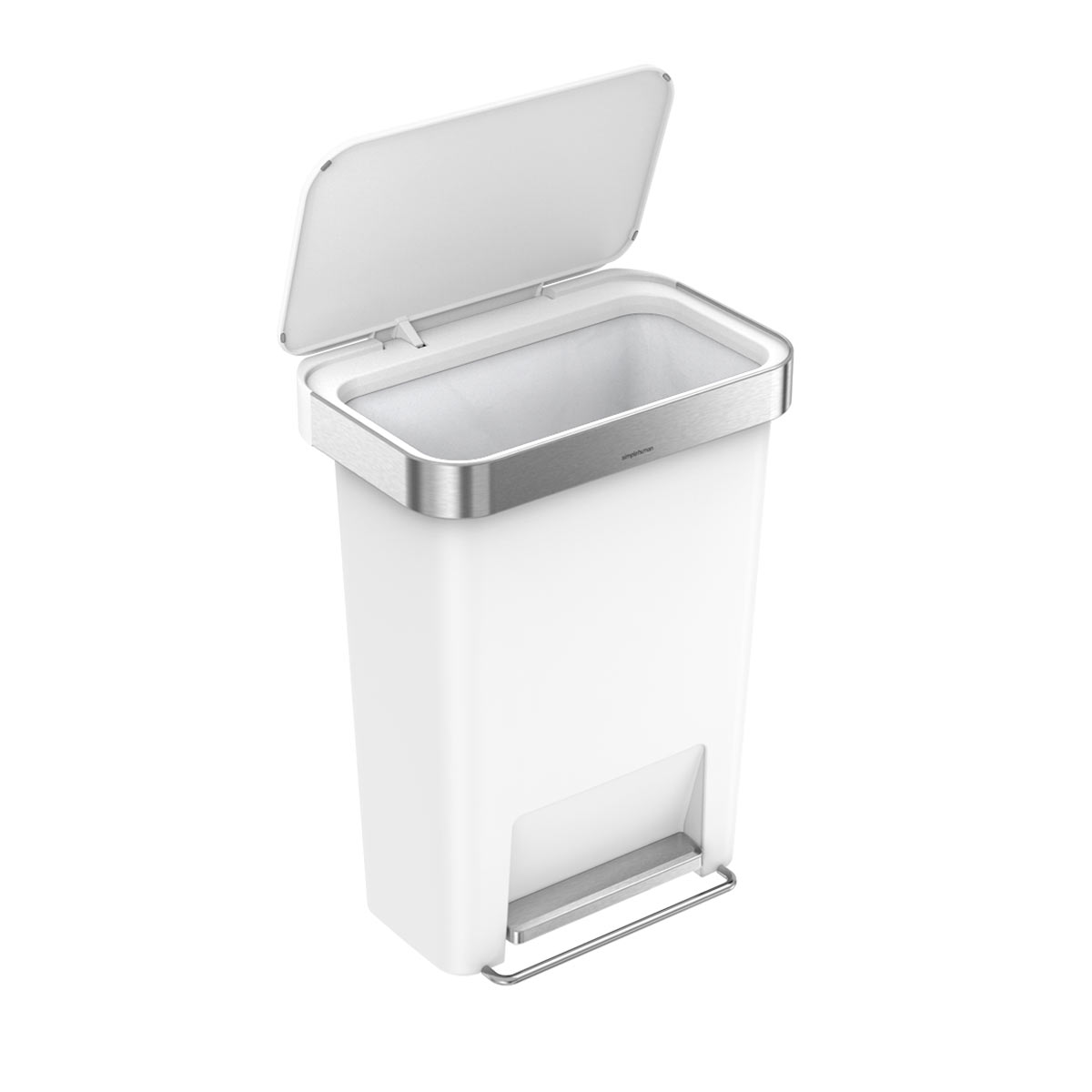 45L Plastic Rectangular Step Can with Liner Pocket (CB)