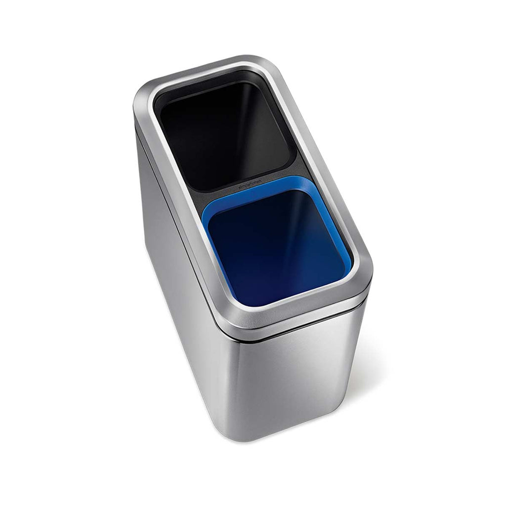 20L Dual Compartment Slim Open Can