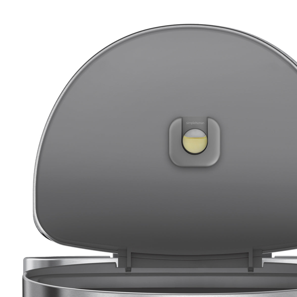 45L Semi-Round Step Can with Liner Rim