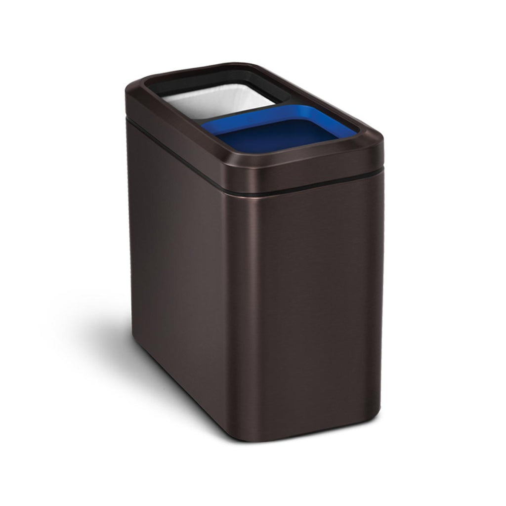 20L Dual Compartment Slim Open Can