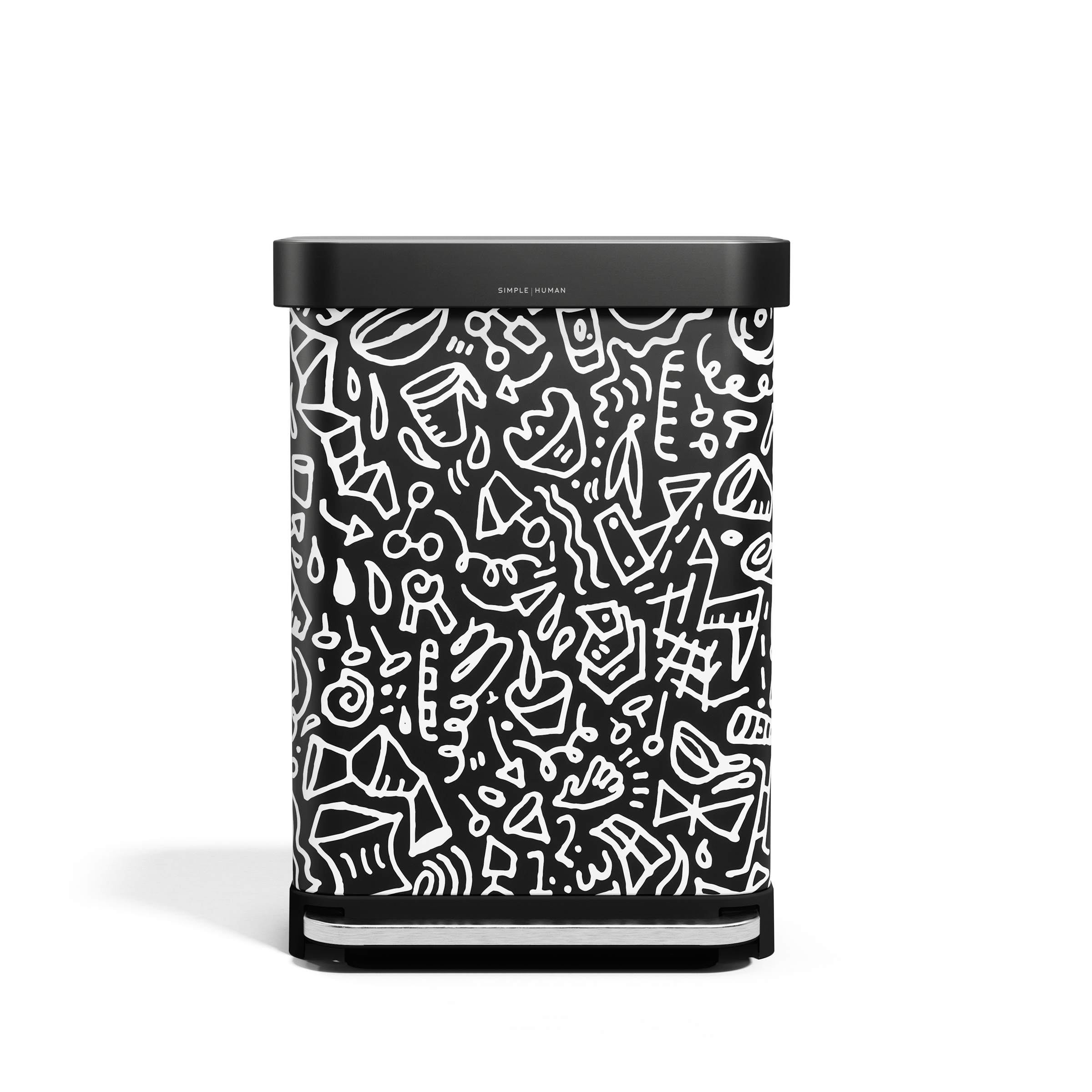55L Rectangular Step Can with Liner Pocket