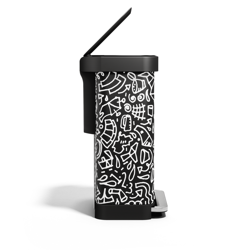 55L Rectangular Step Can with Liner Pocket
