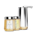 Antica Farmacista gift set. foam cartridge sensor pump. polished stainless steel