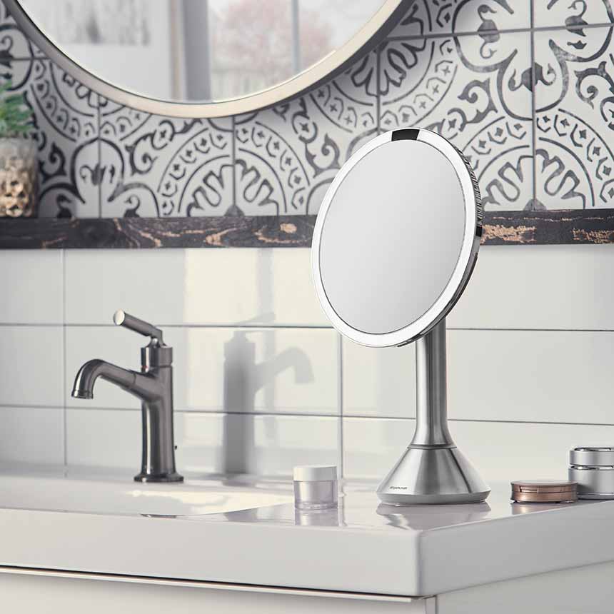 Sensor Mirror with Touch-Control Brightness with 10x Detail Mirror