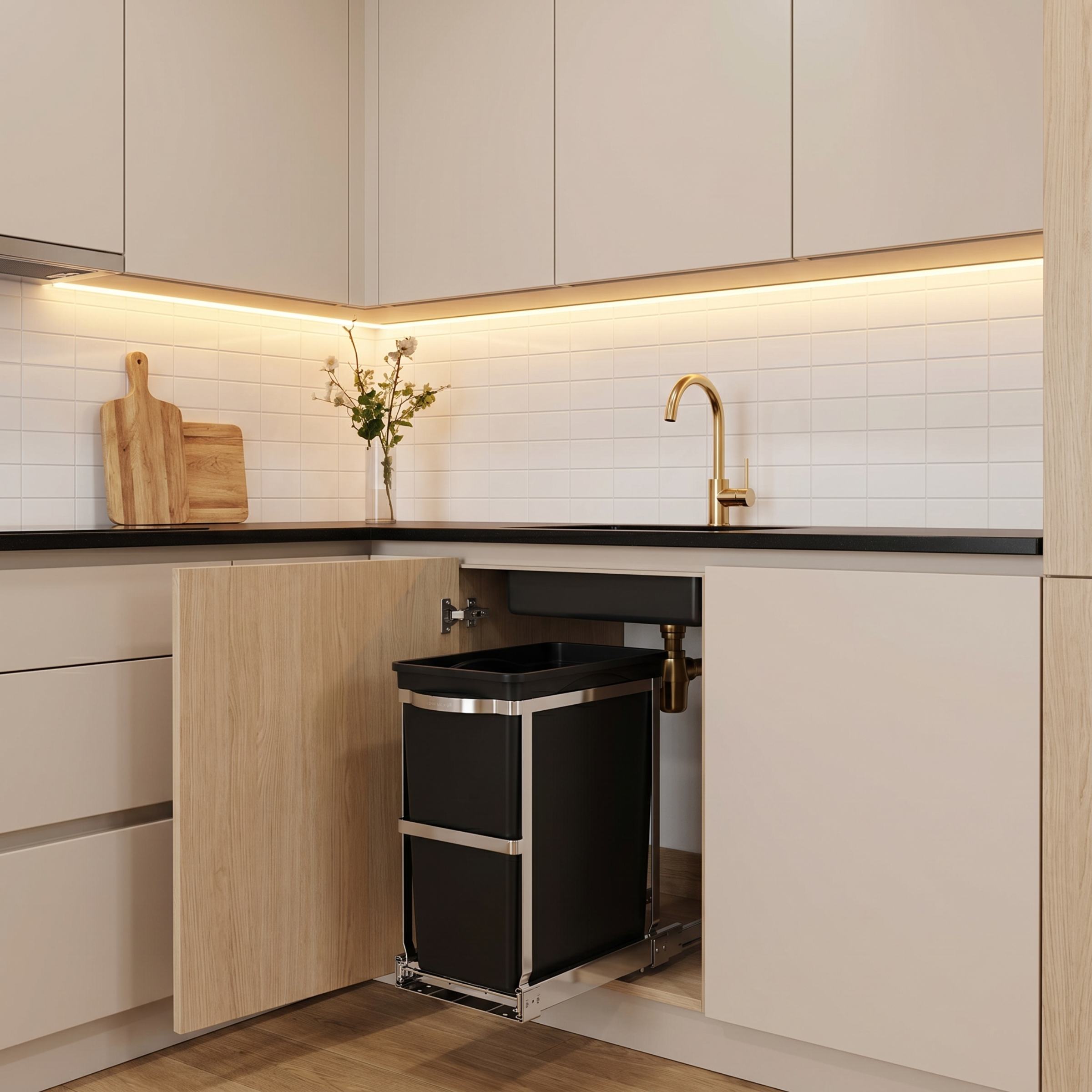 30L Under Counter Pull-Out Can