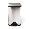studio 38 litre rectangular step can. brushed stainless steel