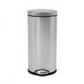 studio 35 litre round step can. brushed stainless steel
