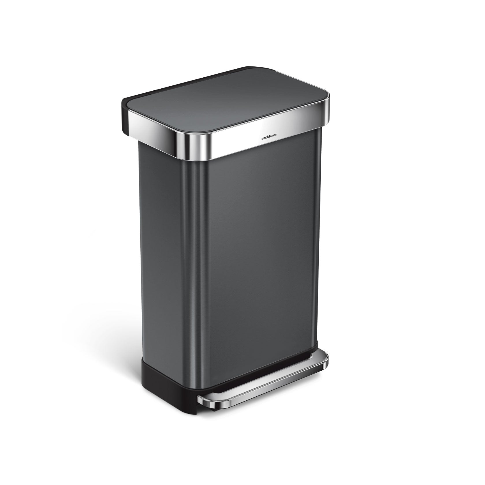 studio 45 litre. rectangular step can with liner pocket