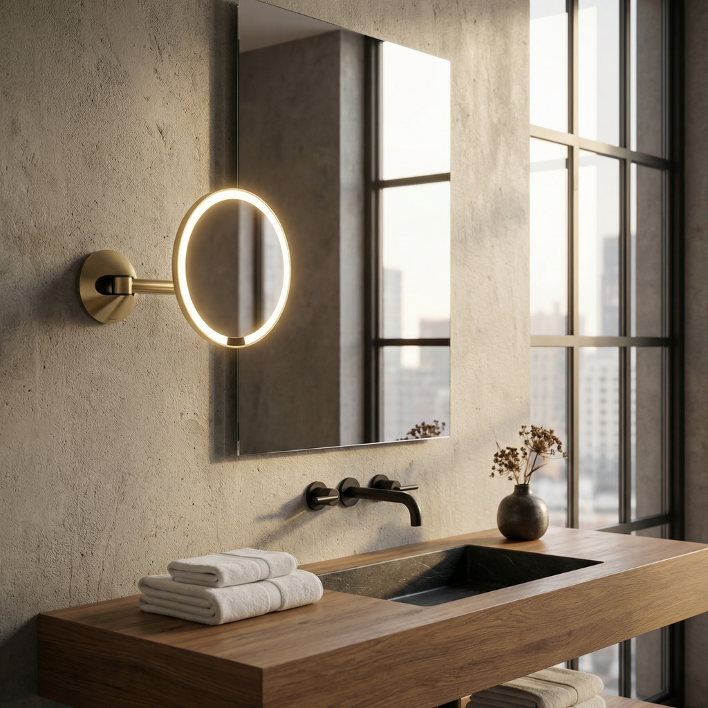 Hard-Wired Wall Mount Sensor Mirror